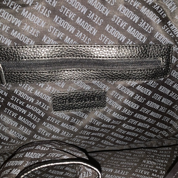 Steve Madden Black Tote with Zebra Print - Picture 11 of 12